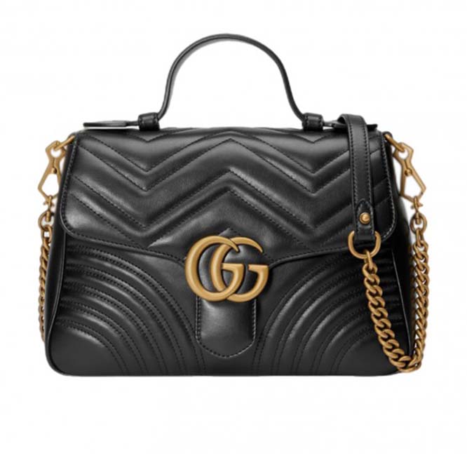 G*u*i marmont small top handle bag 498110  (27*19*10.5cm)